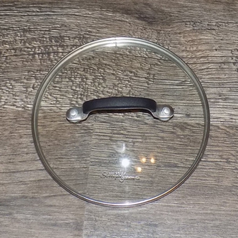 Simply Calphalon Glass Replacement Lid Unisex 7 Inch Clear Excellent Tempered‎